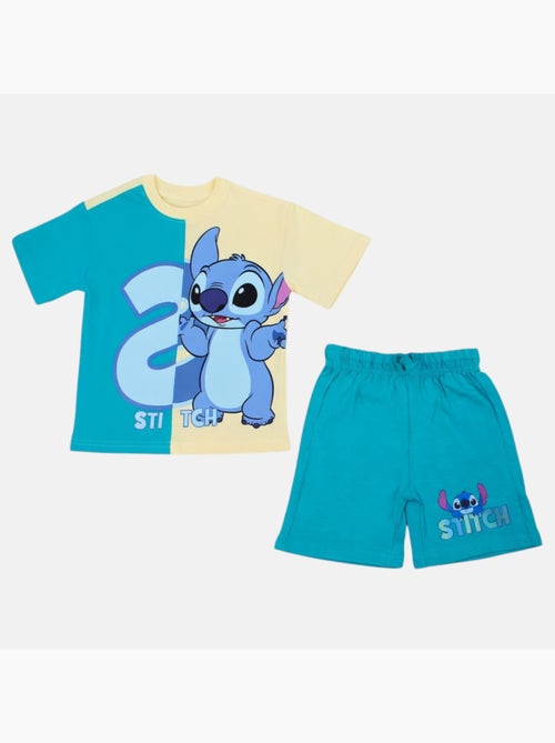 Disney - Ensemble T-shirt 2 couleurs et short assorti avec personnage - Kiabi