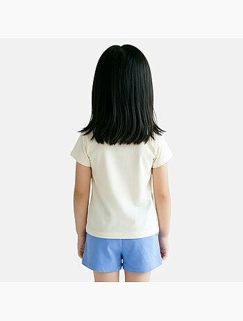 Disney - Ensemble T-shirt et short assorti avec personnage fille