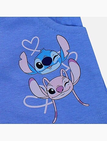 Disney - Ensemble T-shirt et short assorti avec personnage fille