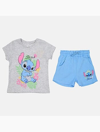 Disney - Ensemble T-shirt et short assorti avec personnage fille