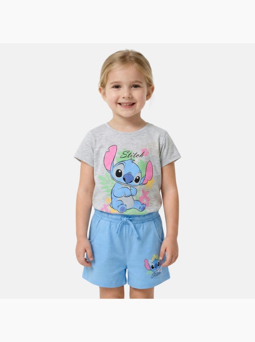Disney - Ensemble T-shirt et short assorti avec personnage fille - Kiabi