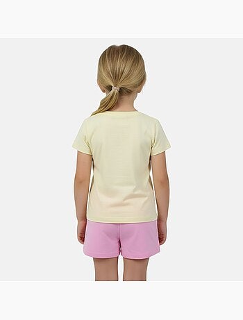 Disney - Ensemble T-shirt et short assorti avec personnage fille