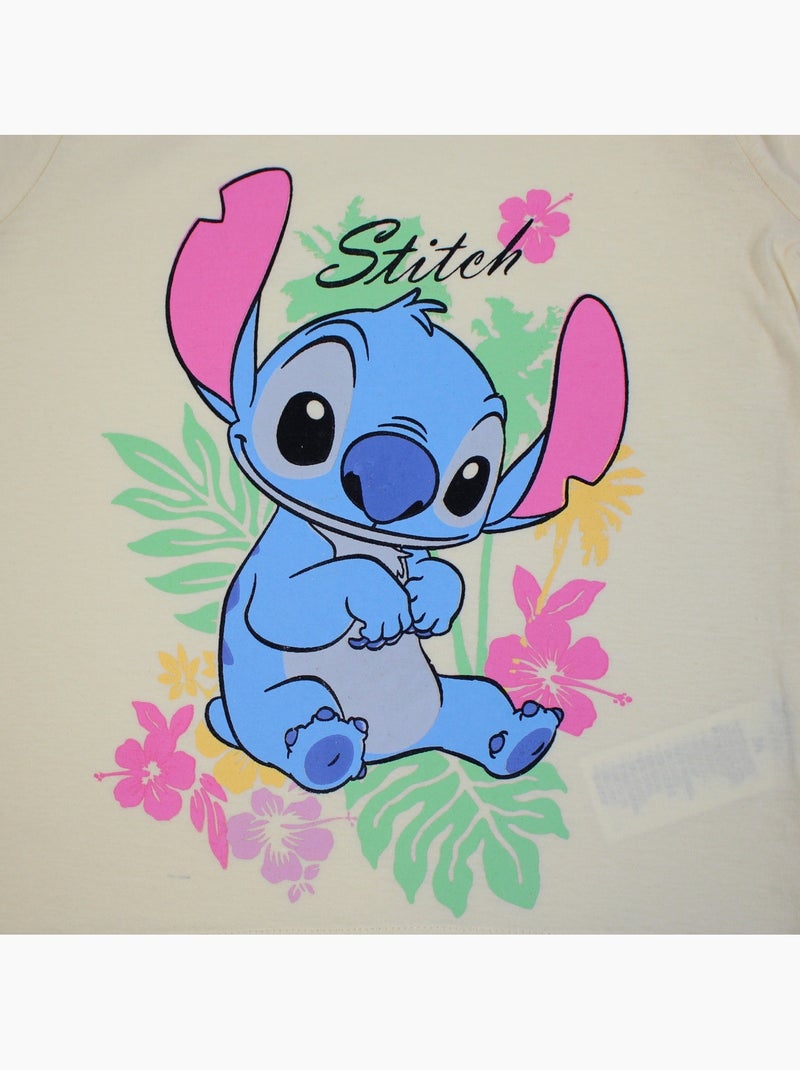 Disney - Ensemble T-shirt et short assorti avec personnage fille Jaune - Kiabi