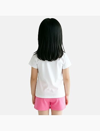 Disney - Ensemble T-shirt et short assorti avec personnage fille