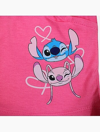 Disney - Ensemble T-shirt et short assorti avec personnage fille