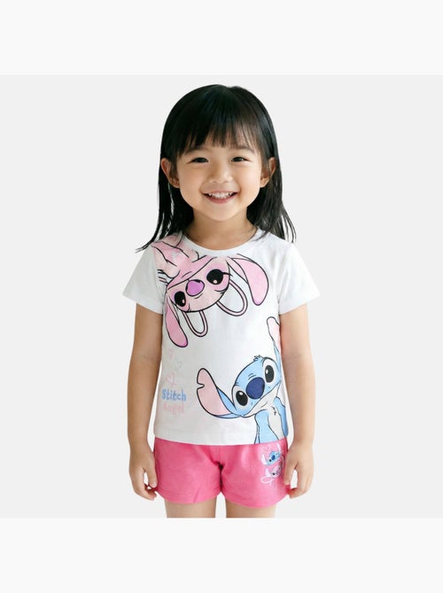 Disney - Ensemble T-shirt et short assorti avec personnage fille - Kiabi