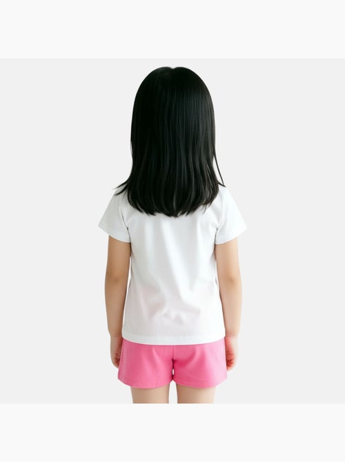 Disney - Ensemble T-shirt et short assorti avec personnage fille - Kiabi