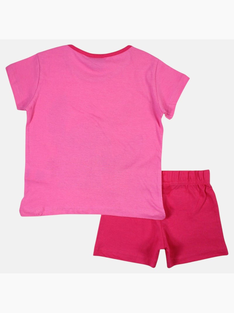 Disney - Ensemble t-shirt et short enfant à motif Rose - Kiabi