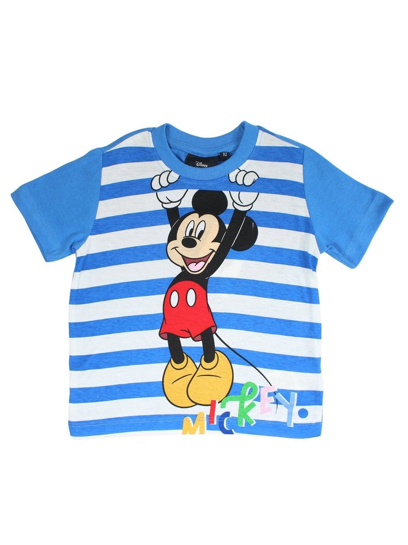 Disney - Ensemble t-shirt et short enfant à rayures Bleu - Kiabi