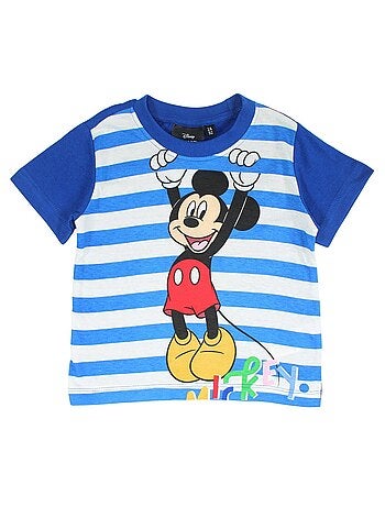 Disney - Ensemble t-shirt et short enfant à rayures