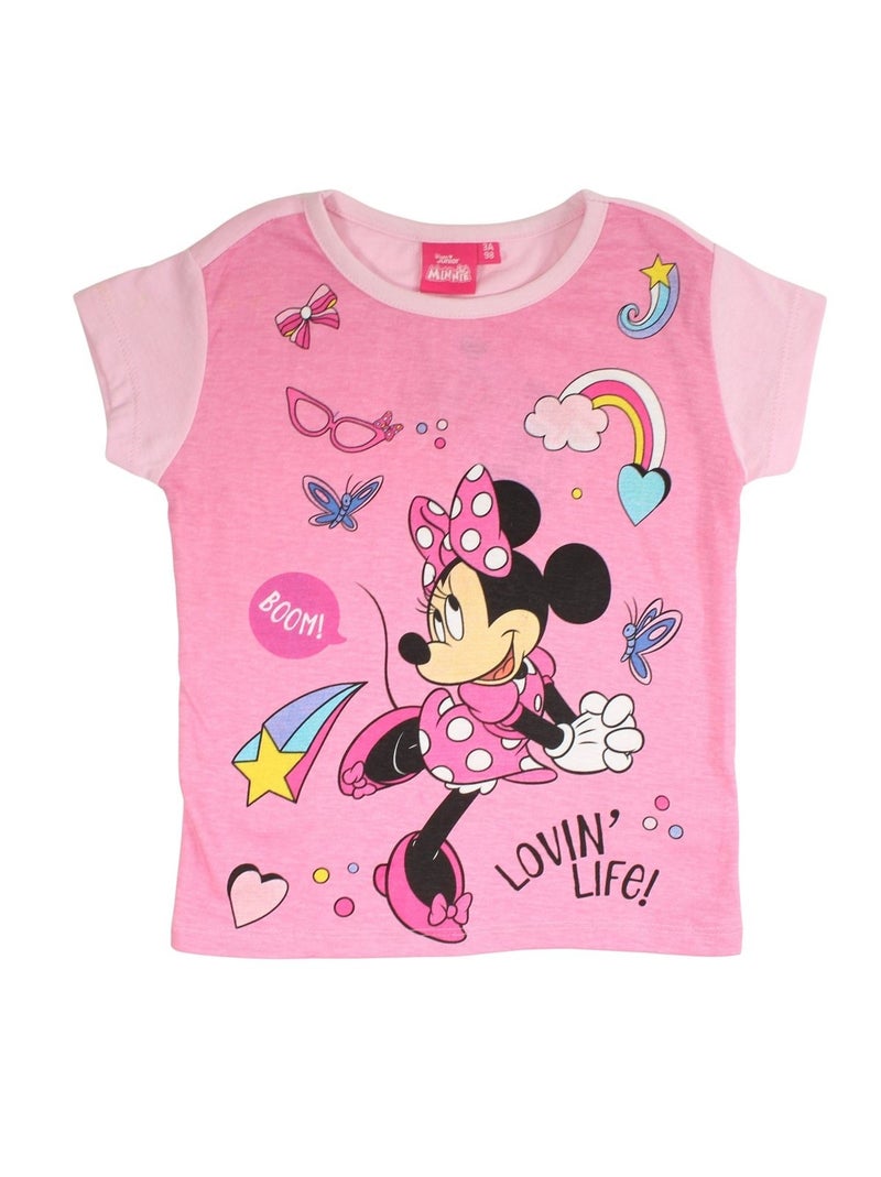Disney - Ensemble t-shirt et short enfant imprim? Rose - Kiabi