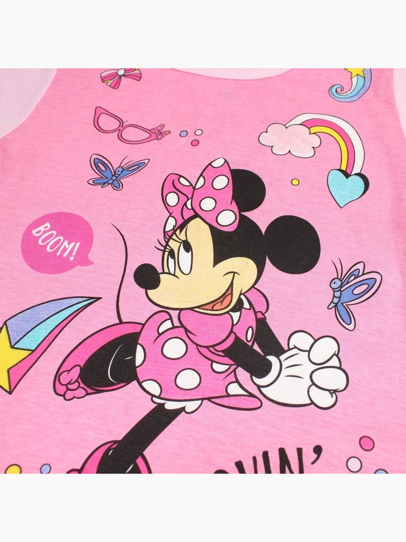 Disney - Ensemble t-shirt et short enfant imprimé Rose - Kiabi
