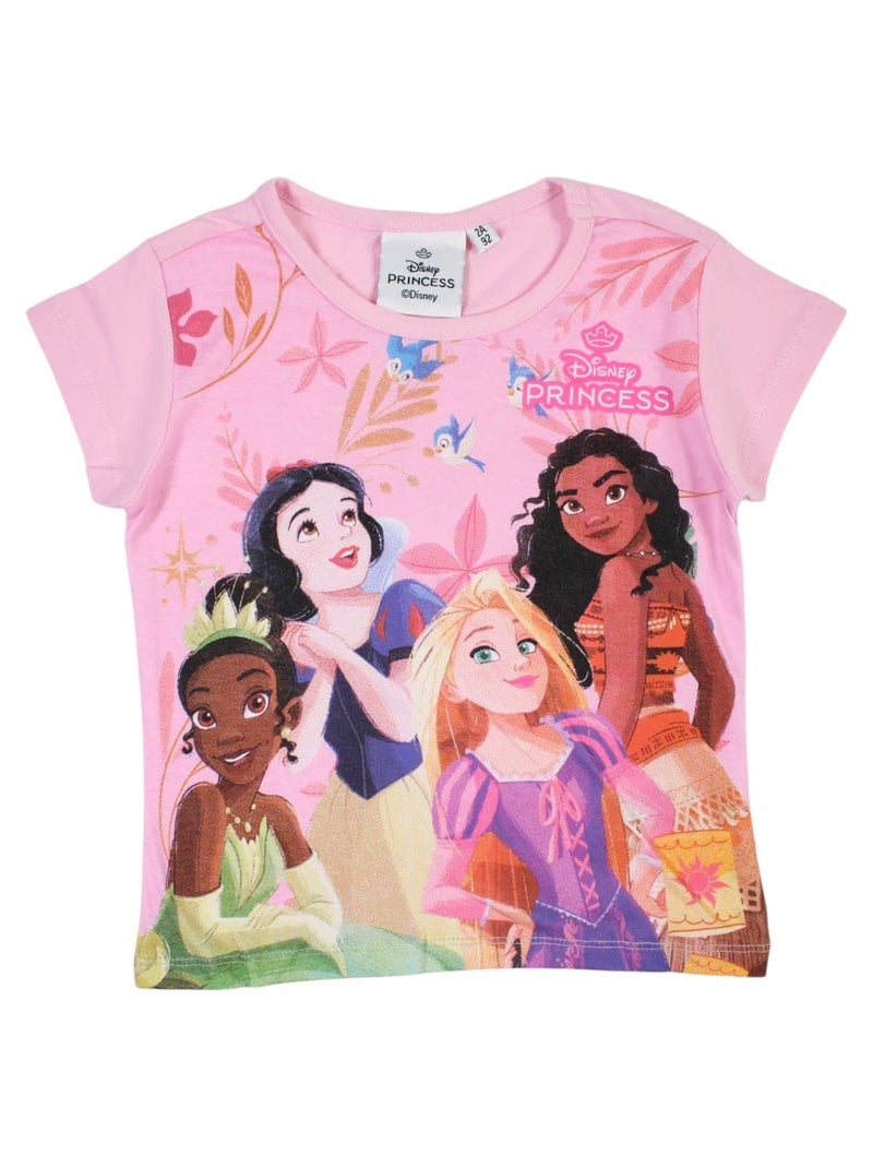 Disney - Ensemble t-shirt manches courtes et short enfant à imprimé Rose - Kiabi