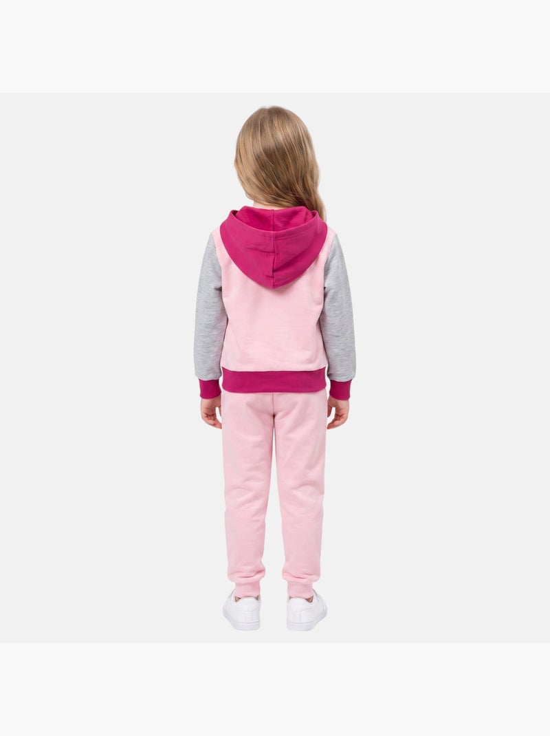 Disney - ensemble veste teddy boutonnée et jogging Rose - Kiabi