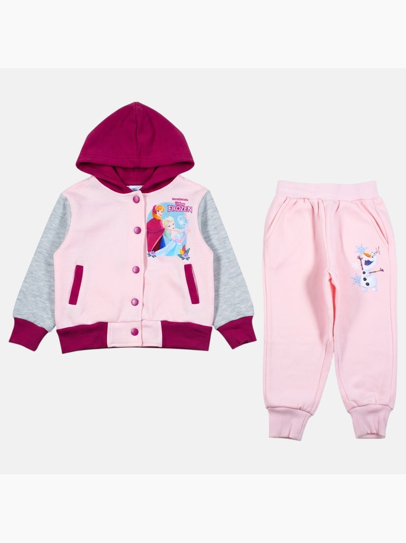 Disney - ensemble veste teddy boutonnée et jogging Rose - Kiabi