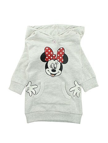 Disney - Fleece hoodie jurk meisje met kangoeroezak