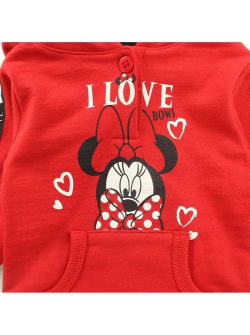 Disney - Fleece hoodie jurk meisje met kangoeroezak - Kiabi