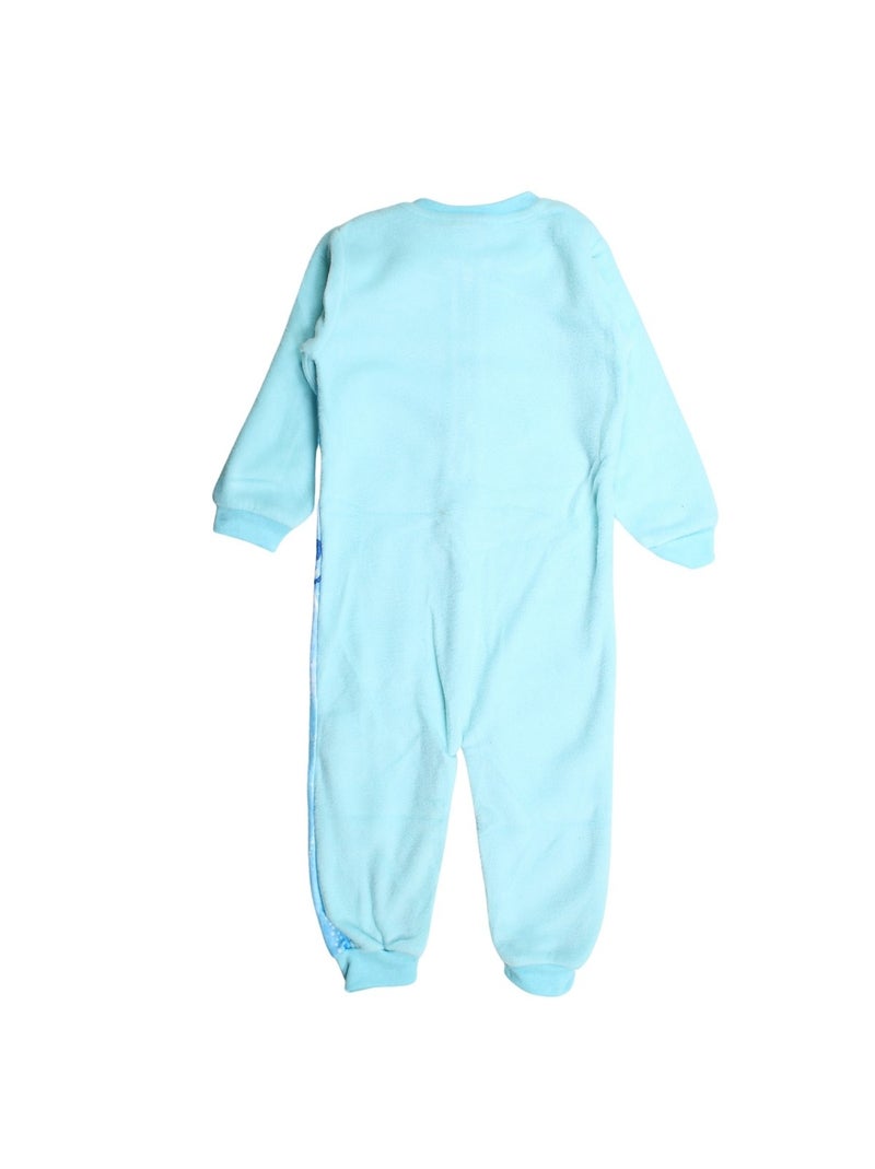 Disney - Fleece overall met personage print meisje Blauw - Kiabi