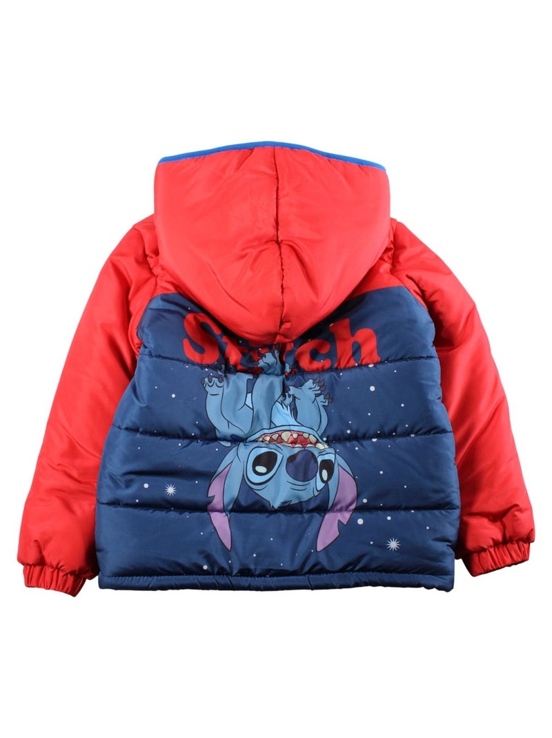 Disney - Gewatteerde jas Lilo en Stitch jongen Rood - Kiabi