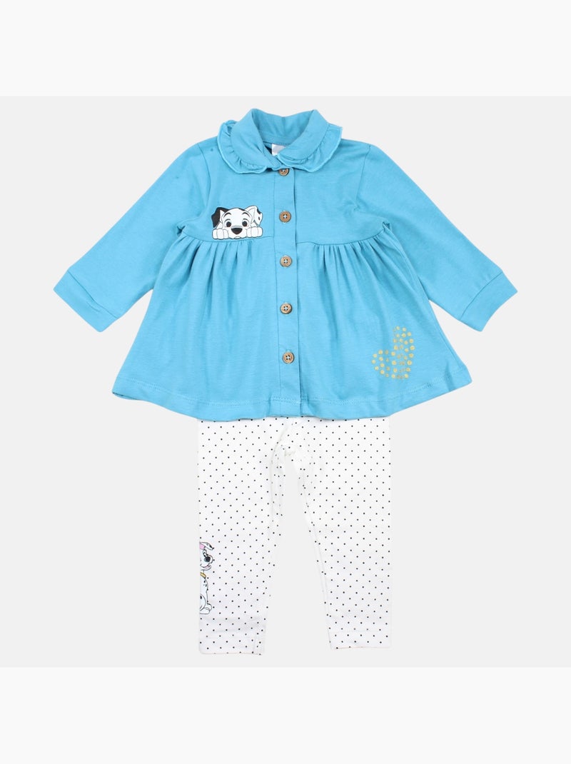 Disney - Haut et legging ? motifs fille Bleu - Kiabi