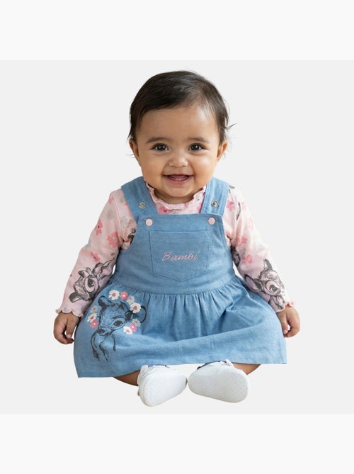 Disney - Jeans salopette jurk met lange mouwen t-shirt - Kiabi