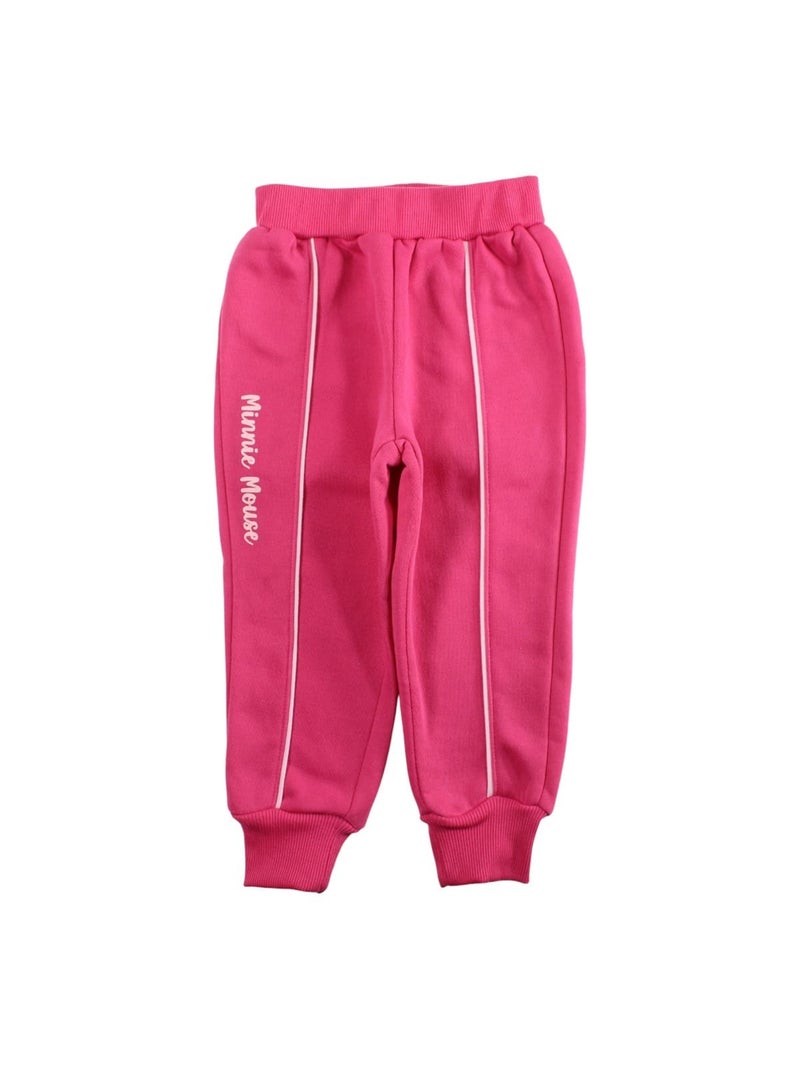 Disney - Joggingpak set meisje jas met capuchon en broek bedrukt Fuchsia roze - Kiabi