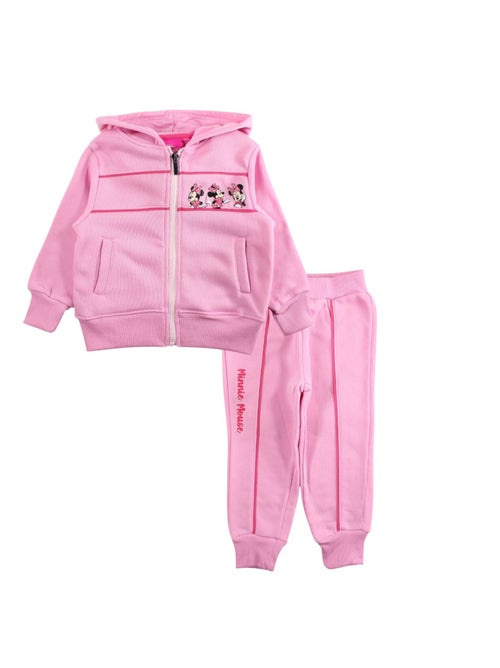 Disney - Joggingpak set meisje jas met capuchon en broek bedrukt - Kiabi