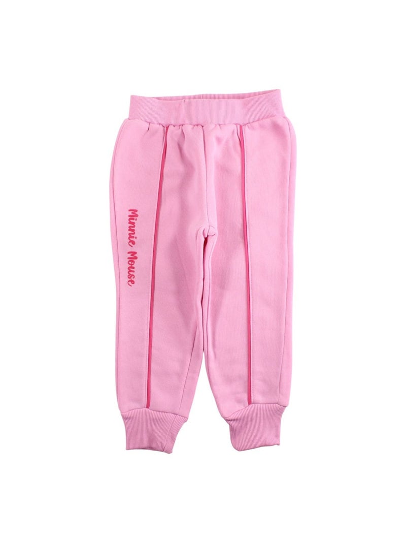 Disney - Joggingpak set meisje jas met capuchon en broek bedrukt Roze - Kiabi