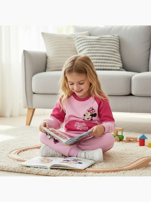Disney - Joggingpak set meisje sweater en broek bedrukt - Kiabi