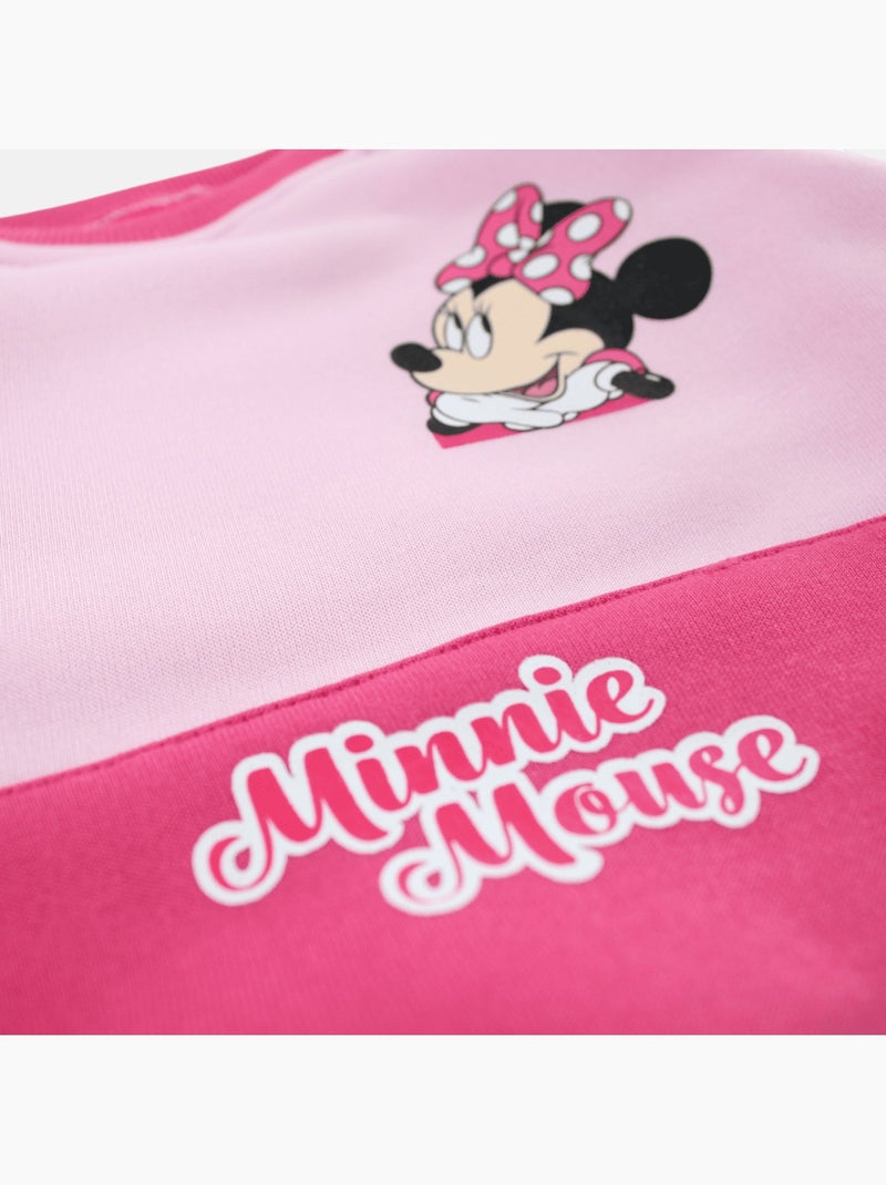 Disney - Joggingpak set meisje sweater en broek bedrukt Roze - Kiabi