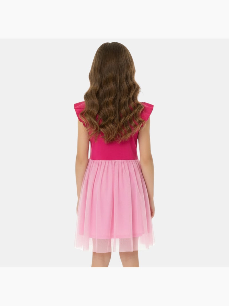 Disney - Jurk kind met patroon Fuchsia roze - Kiabi