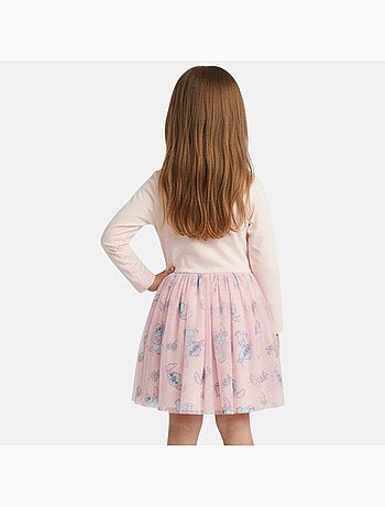 Disney - Jurk met lange mouwen en tule en patronen