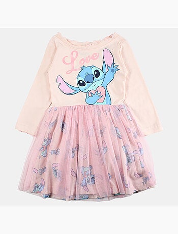 Disney - Jurk met lange mouwen en tule en patronen