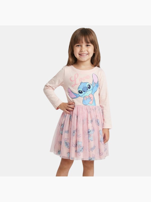 Disney - Jurk met lange mouwen en tule en patronen - Kiabi Disney - Jurk met lange mouwen en tule en patronen - Kiabi