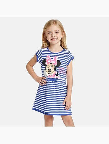 Disney - Kind jurk gestreept blauw personage