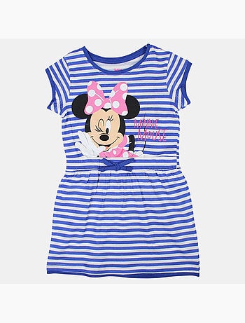 Disney - Kind jurk gestreept blauw personage