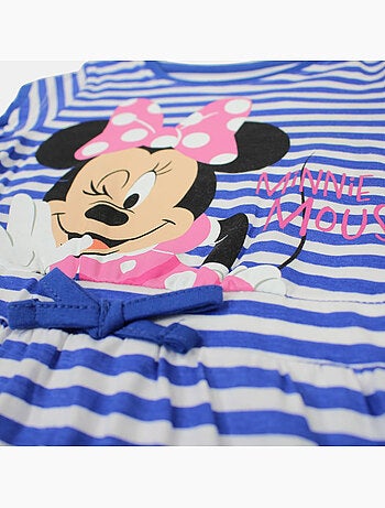 Disney - Kind jurk gestreept blauw personage