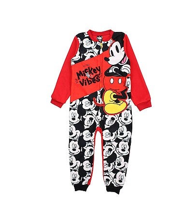Disney - Kind pyjama overall zwart en rood