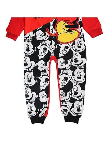 Disney - Kind pyjama overall zwart en rood