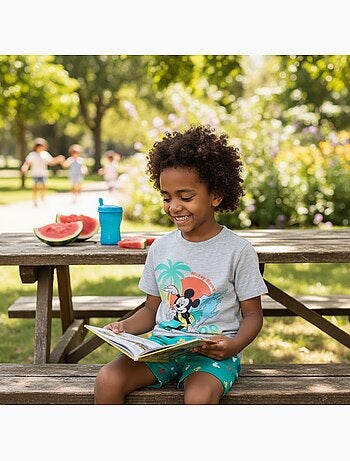 Disney - Kind set grijs en groene short