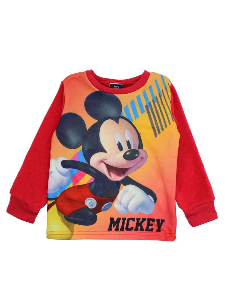 Disney - Kind set sweatshirt en broek rood blauw Rood - Kiabi