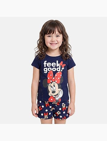 Disney - Kind set T-shirt blauw en blauwe short met stippen personage