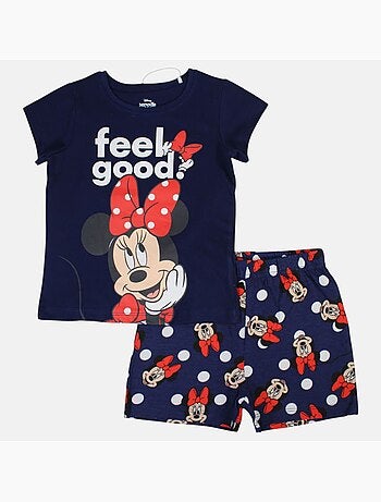 Disney - Kind set T-shirt blauw en blauwe short met stippen personage