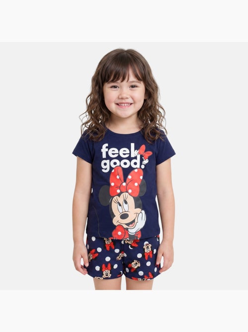 Disney - Kind set T-shirt blauw en blauwe short met stippen personage - Kiabi