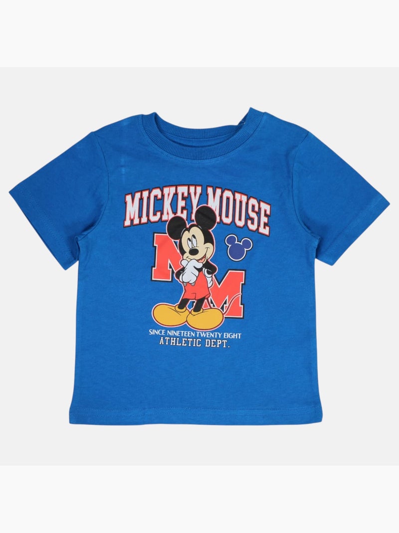 Disney - Kind set T-shirt grijs en short Blauw - Kiabi