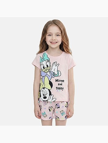 Disney - Kind set T-shirt roze en short personage