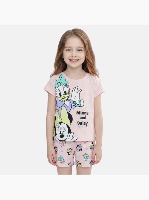 Disney - Kind set T-shirt roze en short personage - Kiabi
