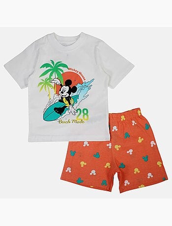 Disney - Kind set wit en oranje short