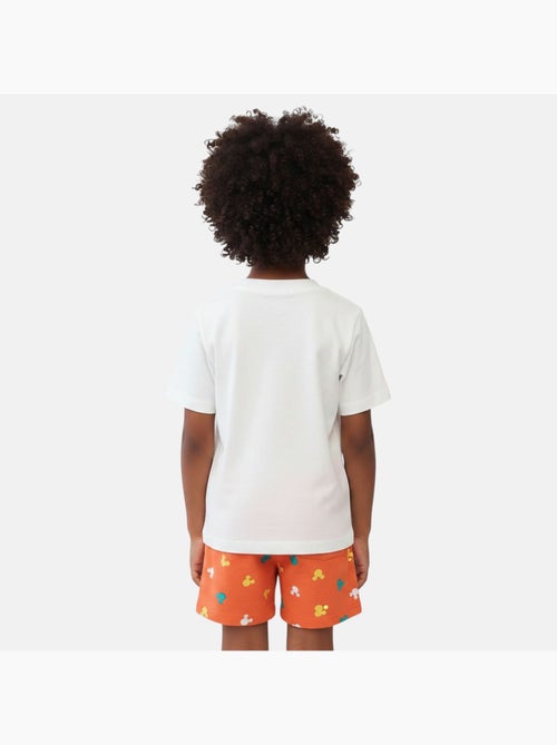 Disney - Kind set wit en oranje short - Kiabi