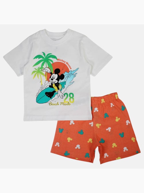 Disney - Kind set wit en oranje short - Kiabi